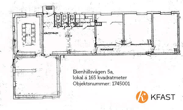 Planritning Ekenhillsvägen 5A